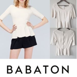BABATON  (Aritzia) | "Barrett" peplum top